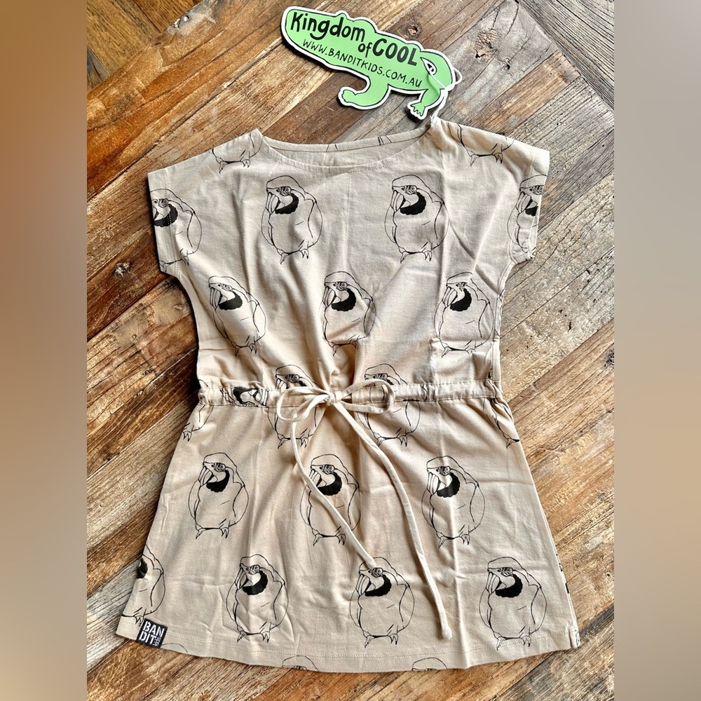 Bandit Kids Organic Parrot Print Dress 4T